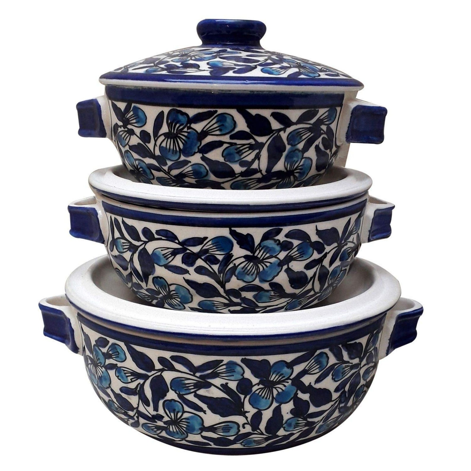 Ceramic Serving Bowl With Lid1000 Ml 800 Ml 600 Ml Etsy