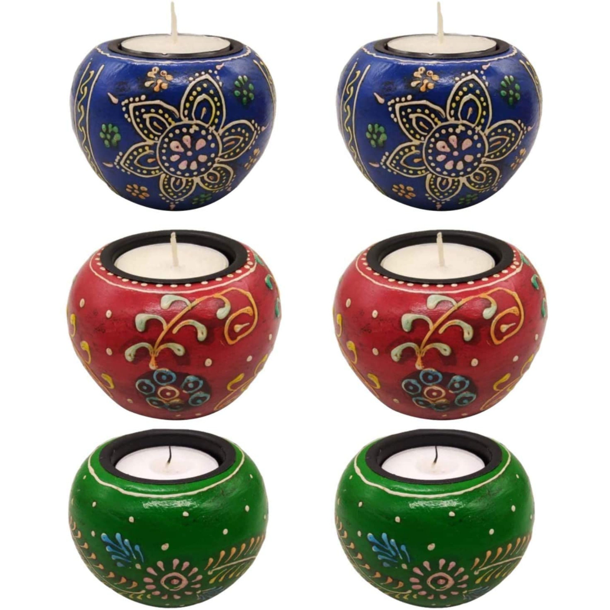 Handmade Wooden Tea Light Holder Decorative Diya for Etsy