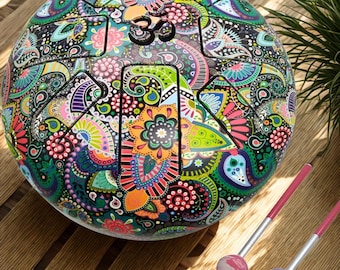 Multicolor 8 Inch Steel Tongue Drum: 8-Note Percussion Instrument with Mallets & Bag