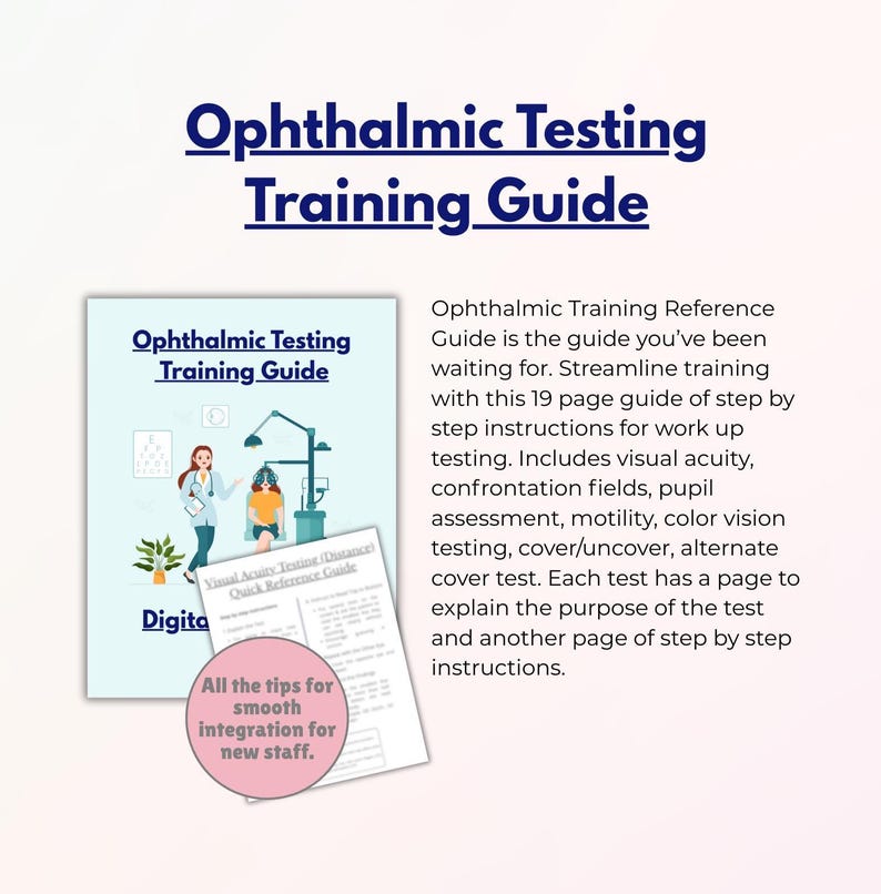 Choose Any 3 Ophthalmic Tech Guides | Eye Anatomy, Testing, Training ...