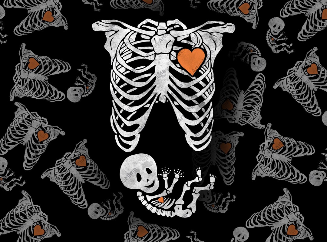 Baby Skeleton Png, Pregnancy Skeleton Png, Halloween Skeleton Png ...