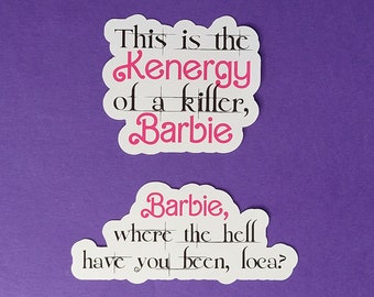 Barbie and Twilight crossover stickers