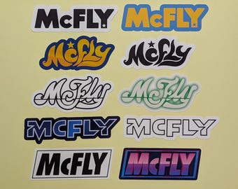 McFly logo stickers - various logos from the ages