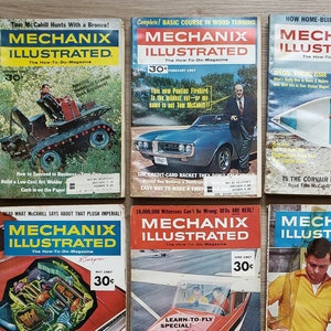 Mechanix Illustrated Magazines 1967 Vintage
