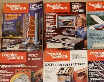 Popular Science Magazines 1977 Vintage
