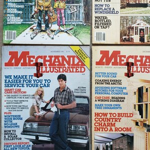 Mechanix Illustrated Magazines 1981 Vintage