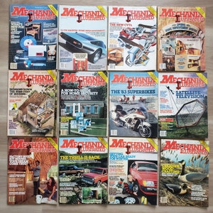 Mechanix Illustrated Magazines 1983 Vintage
