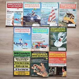 Mechanix Illustrated Magazines 1968 1970 Vintage