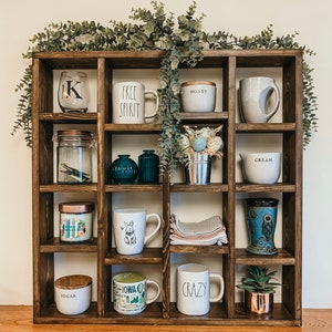 Custom Coffee Mug Holder Wall Shelf Rae Dunn Display