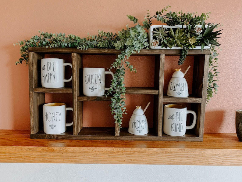 Custom Coffee Mug Holder Wall Shelf Rae Dunn Mini Etsy