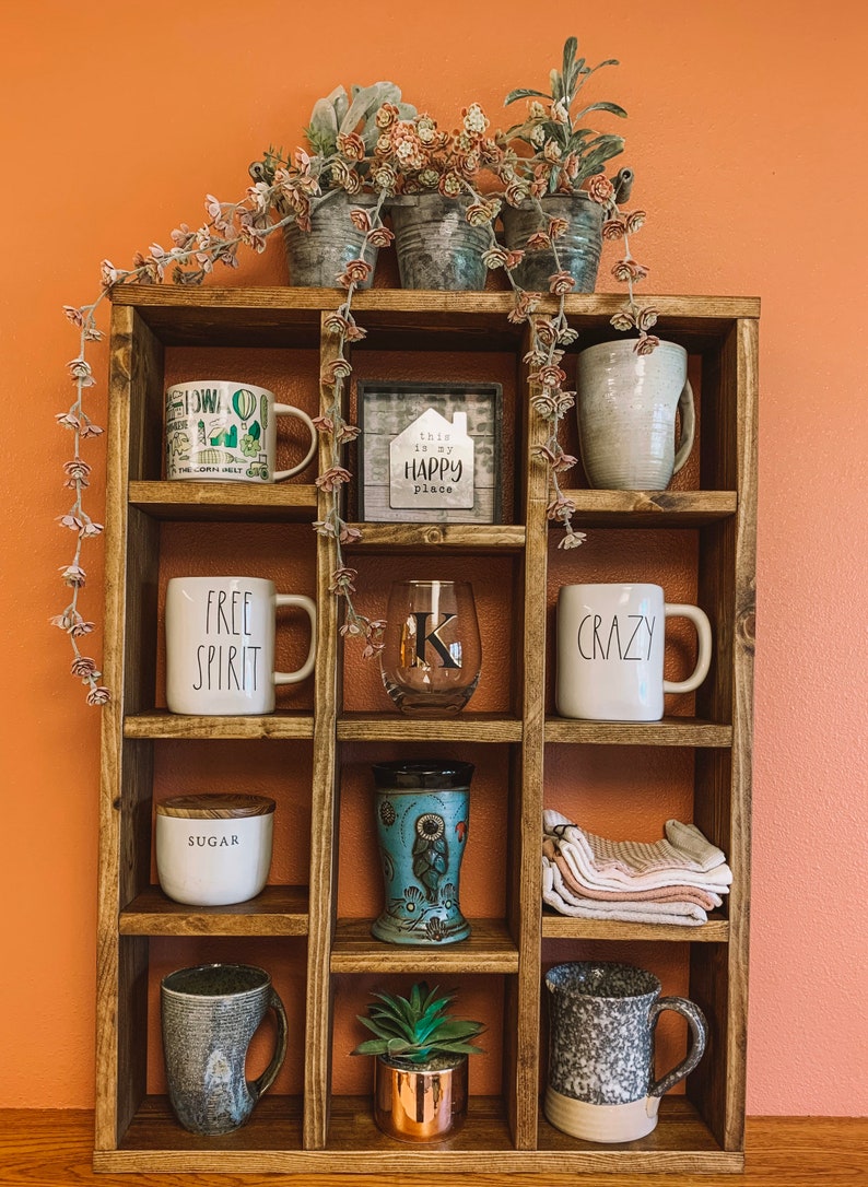 Custom Coffee Mug Holder Wall Shelf Rae Dunn Medium Etsy
