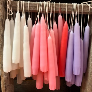 6&quot; Hand Dipped Paraffin Taper Pair