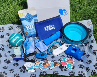 Dog walking Safety and Training Box, new puppy outing essentials