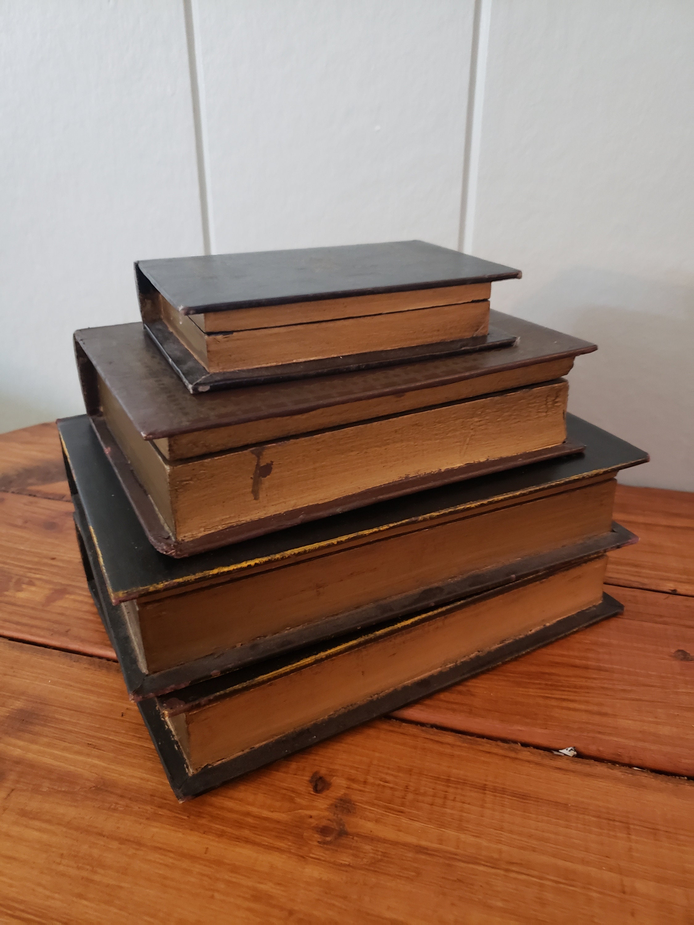 Hidden Treasures Faux Books for hiding jewelry and items. Hide Etsy