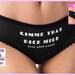 Personalized Customized Sexy Panties, Gimme That Dick Milk Funny Cute & Sexy Lingerie, Women's Underwear 