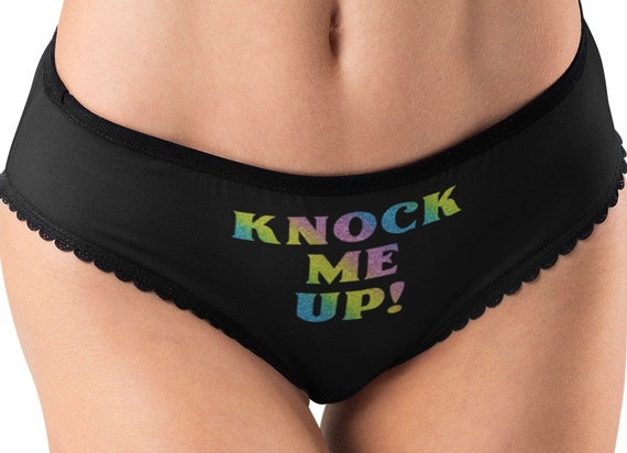 Sexy Panties, Knock Me Up, Funny Cute & Sexy Lingerie, Women's Underwear -   New Zealand
