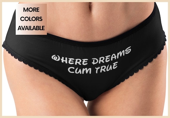 Sexy Panties, Where Dreams Cum True, Disney Inspired Panties, Sexy Cute  Lingerie, Womens Underwear 