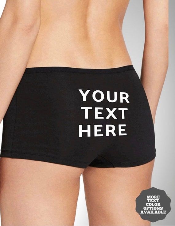 Custom Boyshorts, Customized Panties, Sexy panties, Personalized