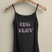 Sexy Tank Top with Spaghetti Straps - Cum Slut 