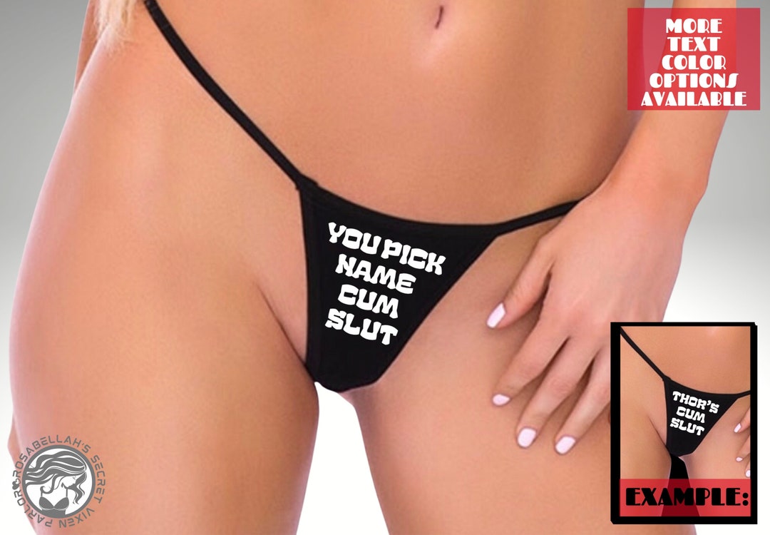 Personalized Sexy Thong Gstring Panties Sexy Naughty photo