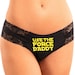 Fun Sexy Panties, Use The Force Daddy Laser Cut Bikini Cheeky Hipster Panties, Women's Underwear 