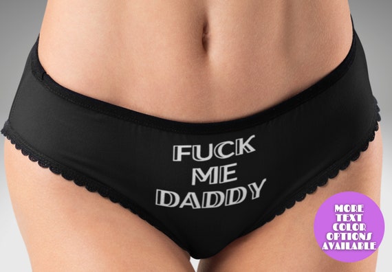 Sexy Panties Funny Cute Lingerie Fuck Me Daddy Panties - Etsy Singapore