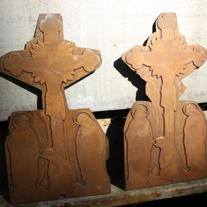 Antique Copper Metal Printing Press Plate Christian Catholic Artwork Wall Decor Home Decoration