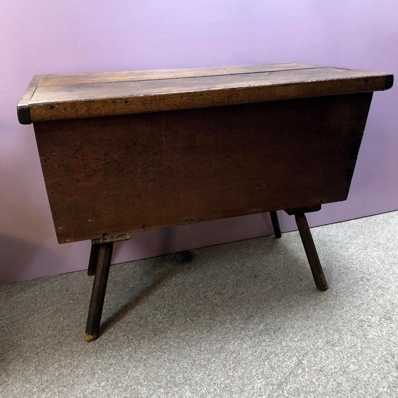 Antique American Country Dough Box Table 18th Century Etsy