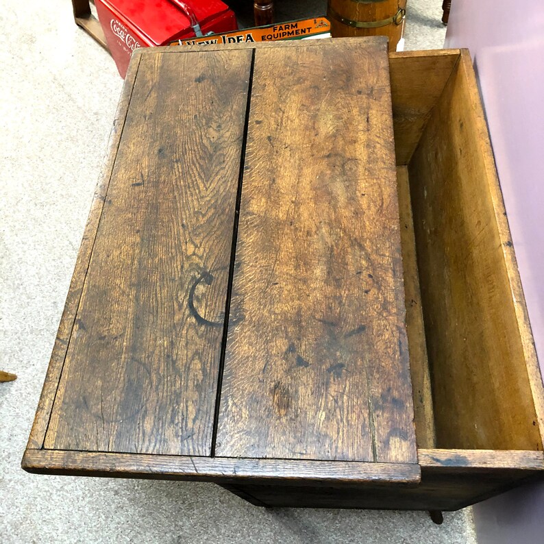 Antique American Country Dough Box Table 18th Century Etsy