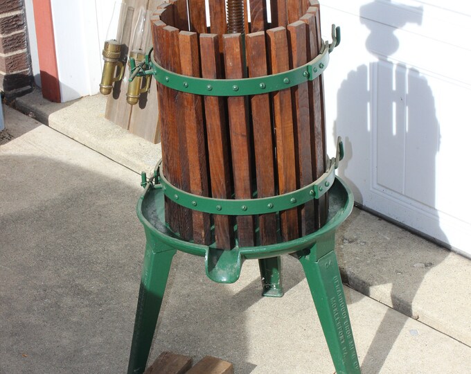 Primitive Antique Red & Green Grape, Wine Fruit Press Etsy