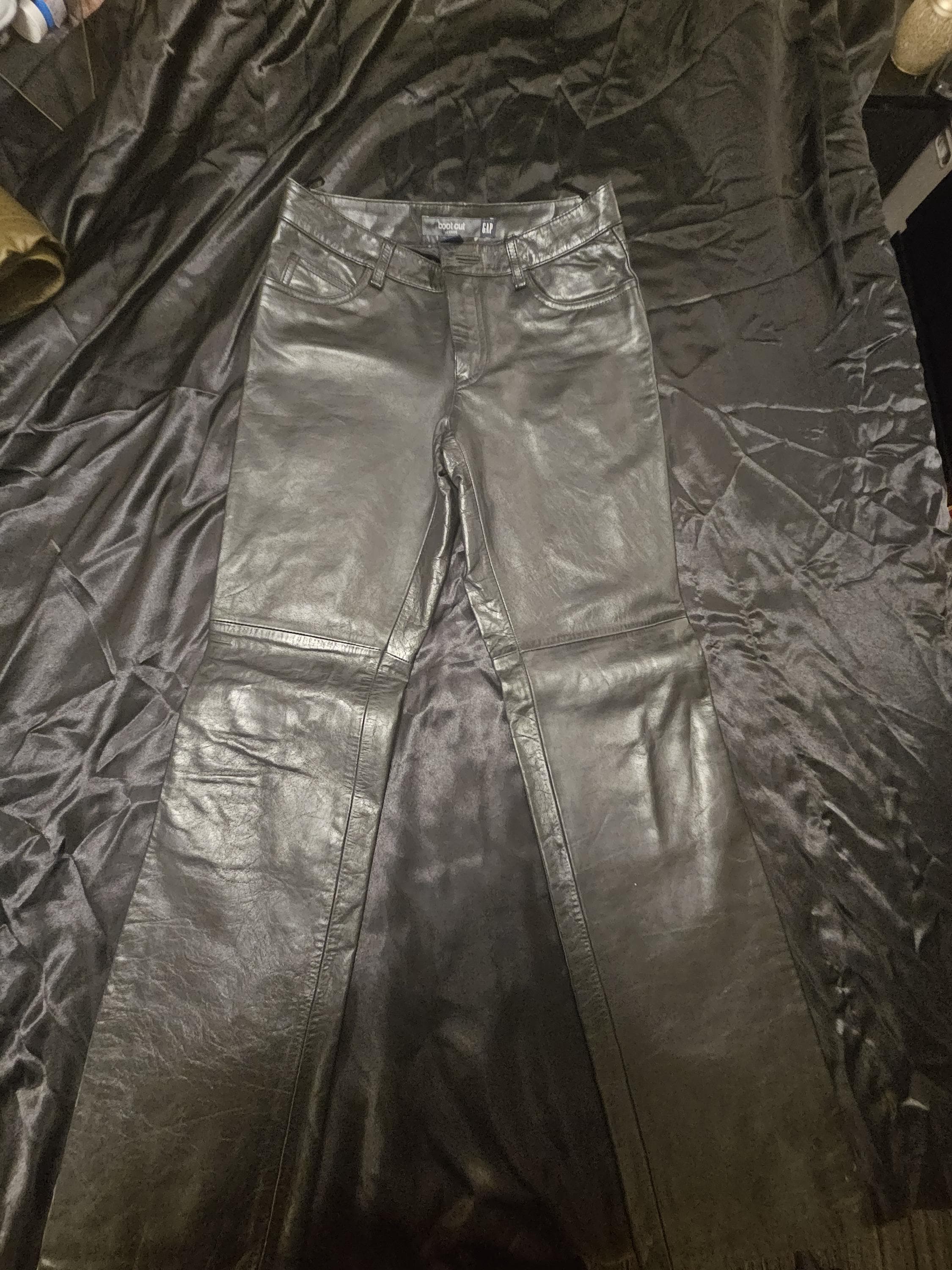 Gap Leather Pants - Etsy Gap Leather Pants - Etsy