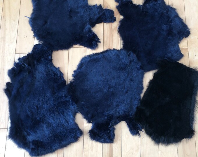 Wool Rabbit Sheared 5 Sheared Rex Rabbit Pelts for Crafts - Etsy