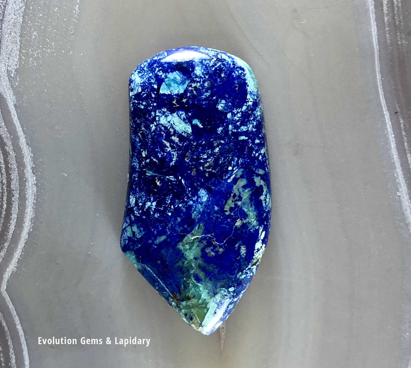 Azurite Designer Cabochon Bluebird Mine Azurite Cabochon Etsy