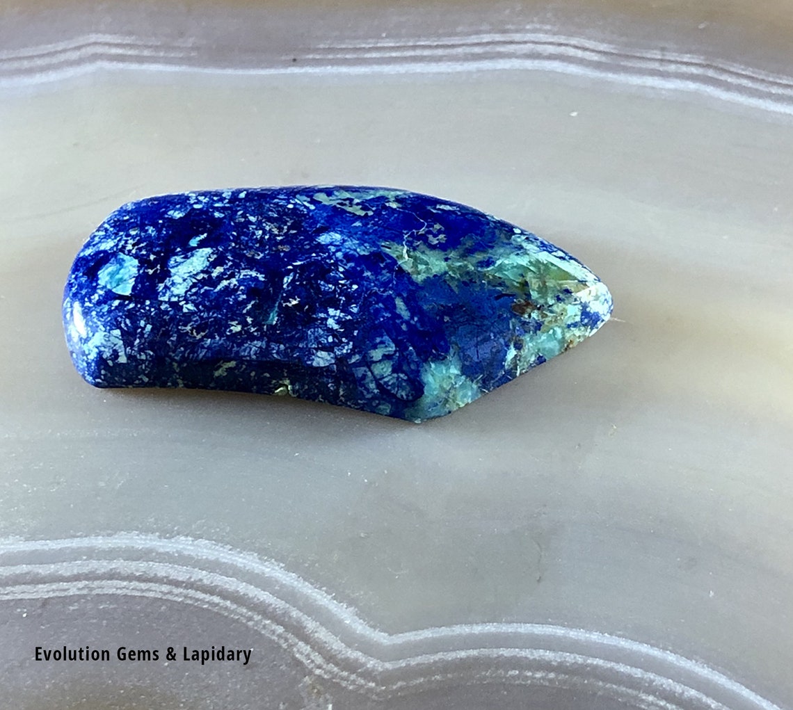 Azurite Designer Cabochon Bluebird Mine Azurite Cabochon Etsy