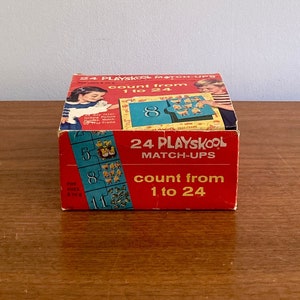 Playskool Match-Ups Counting Puzzle | Vintage Playskool #7103 | Retro Kids Puzzle | Counting Puzzle | 60s Playskool