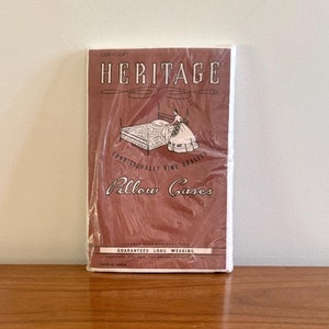 Vintage Heritage Cotton Pillowcases: Set of 2, New Old Stock