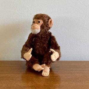 Vintage Steiff Jocko Chimp: 12&quot; Mohair Monkey, Fully Jointed