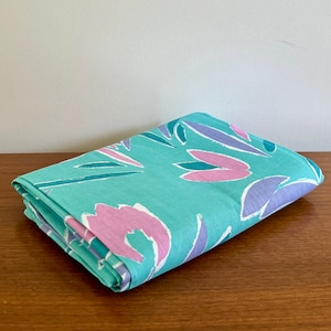 NOS Double Flat Sheet | Vintage Retro 80s Double Sheet | Floral Bed Sheet | New Old Stock | Made in Canada | 80s90s Bedding