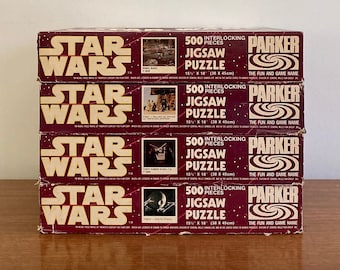 Vintage 1977 Star Wars Jigsaw Puzzle - Parker Brothers 500 Piece