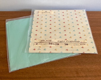 Carta da regalo vintage Hallmark: carta da regalo geometrica pastello anni '80