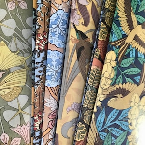 Art Nouveau-papier | Efemere art nouveau | Vellen cadeaupapier | Art nouveau bloemen van kunstenaars | Vintage NOS-decoratiepapier