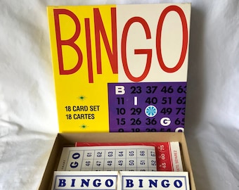 NOS BINGO Game | Vintage Bingo Game | NEW in Box | 50s Party Games | 1959 Copp Clark Deadstock | Family Game Night
