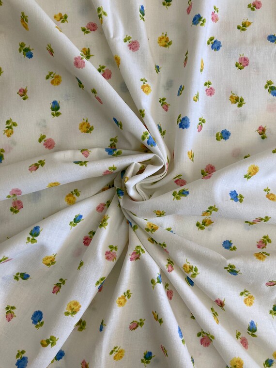 NOS Ditsy Floral Double Flat Sheet 