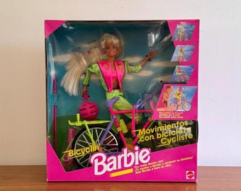 NIB Vintage 90s Bicyclin' Barbie
