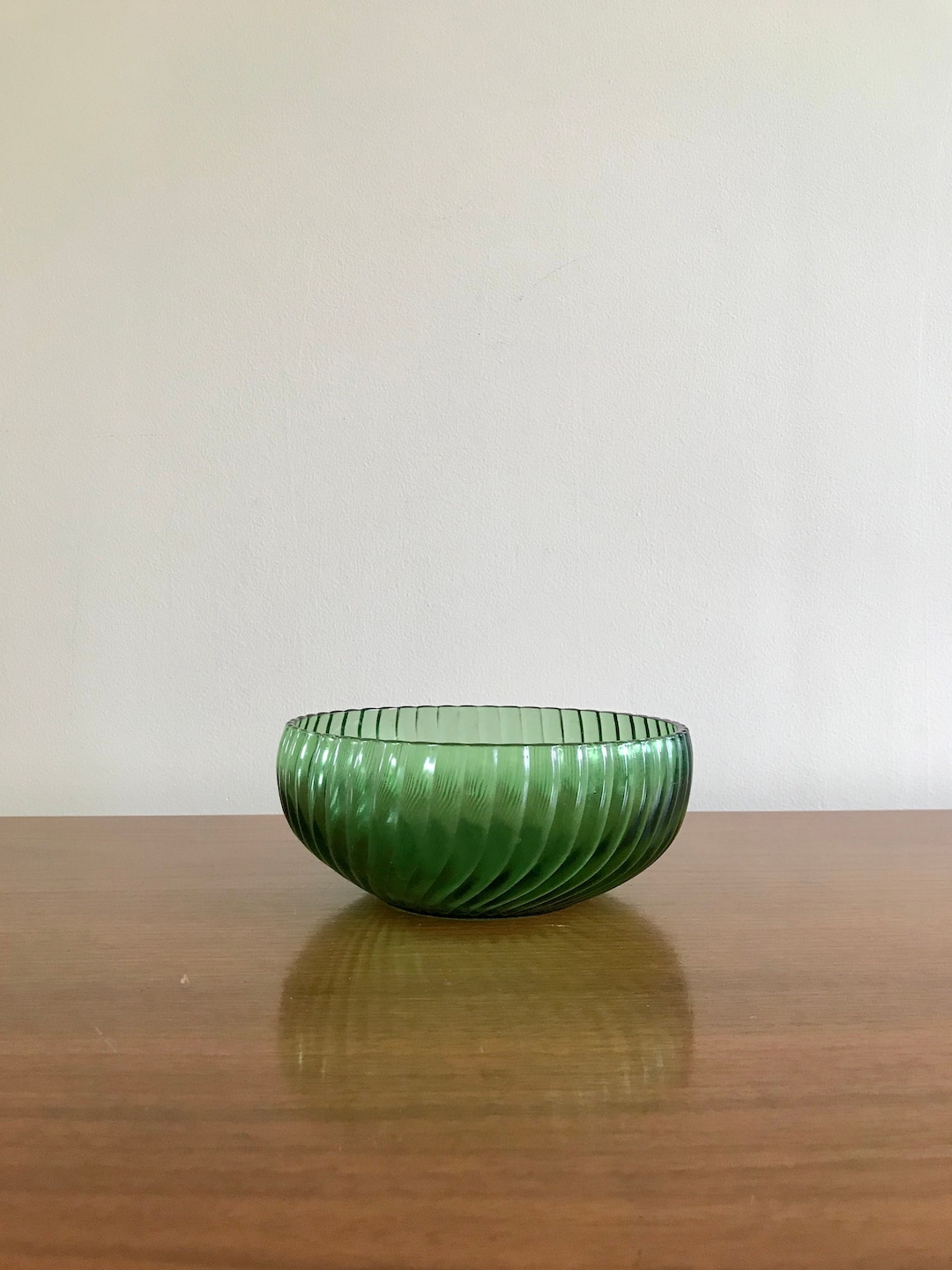 Small Serving Bowl Vintage Mid Century Decorative Glass Christmas Candy