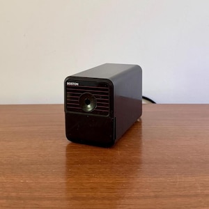 Vintage Boston Electric Pencil Sharpener: Retro 80s Office Decor