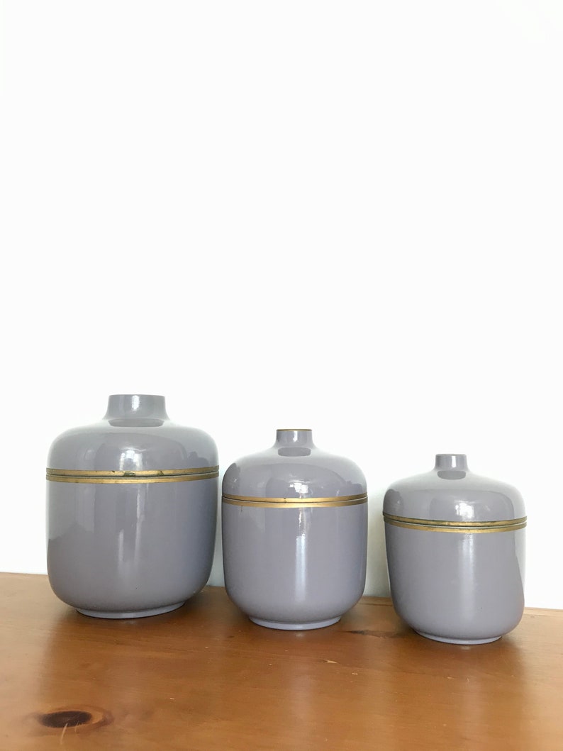 Groovy Mod cocina contenedores / Vintage lanchas de anidación | Etsy