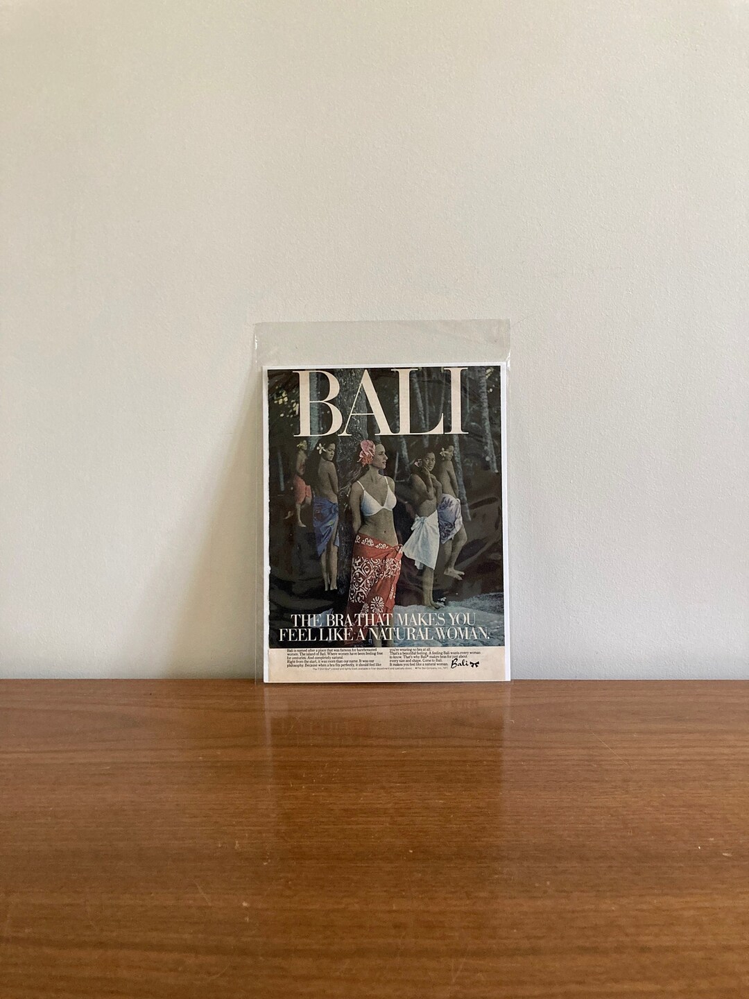 70s Bali Bras Advertisement Vintage Baki T Shirt Bra Ad 1977 Lingerie