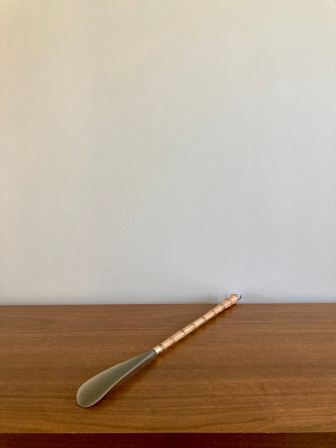 Italian Made Bamboo Shoe Horn Vintage Bamboo Shoe Horn Etsy