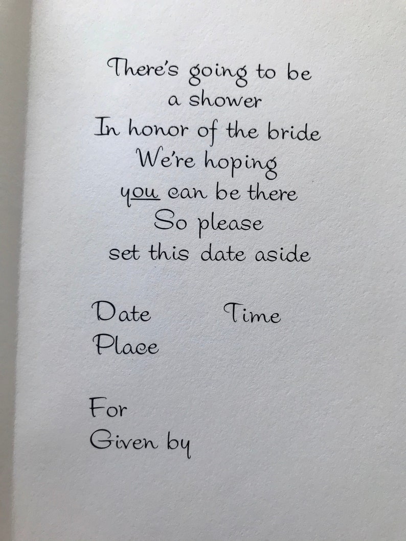 Vintage 1960s Bridal Shower Invitations Vintage Party Etsy